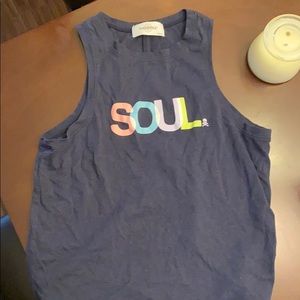 Soul cycle crop tank